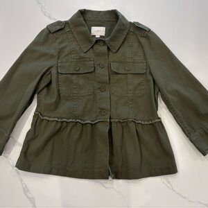 Loft Olive Green Jacket (Mediu